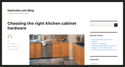 Desktop Screenshot of myknobsblog.com