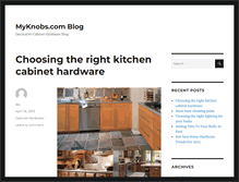 Tablet Screenshot of myknobsblog.com